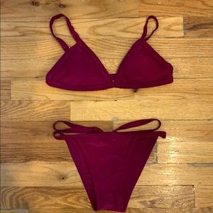 Magenta Bikini Set